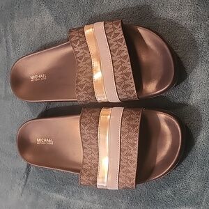 Michael Kors Brandy Slides Blue